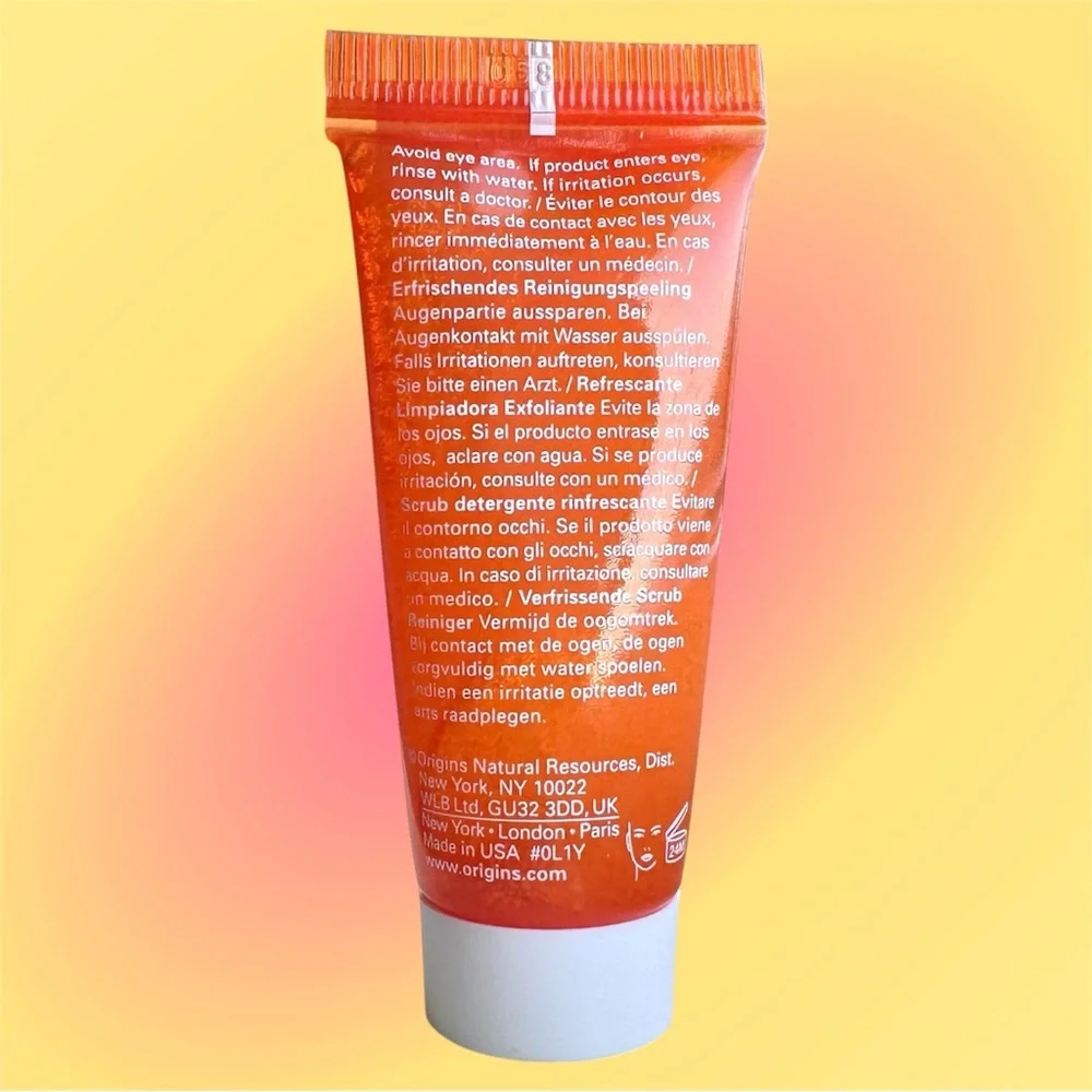 Origins GinZing Refreshing Scrub Exfoliating Cleanser Sample Size .5oz Face Wash